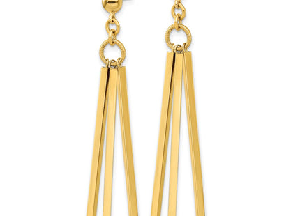 14k Yellow Gold Earrings Style TF2166 - Classique Jewelry Inc.