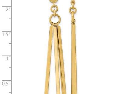 14k Yellow Gold Earrings Style TF2166 - Classique Jewelry Inc.
