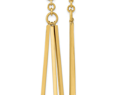 14k Yellow Gold Earrings Style TF2166 - Classique Jewelry Inc.