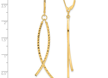 14k Yellow Gold Earrings Style TF2167 - Classique Jewelry Inc.
