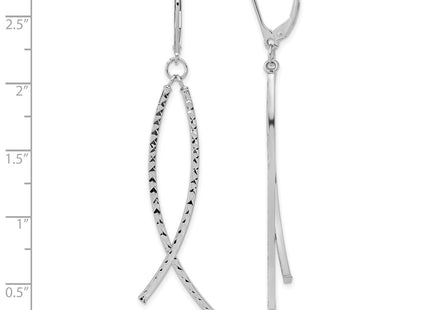 14k White Gold Earrings Style TF2168 - Classique Jewelry Inc.