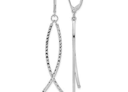 14k White Gold Earrings Style TF2168 - Classique Jewelry Inc.