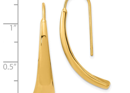 14k Yellow Gold Earrings Style TF2170 - Classique Jewelry Inc.