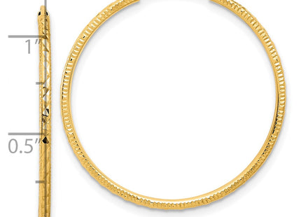 14k Yellow Gold Earrings Style TF2177 - Classique Jewelry Inc.