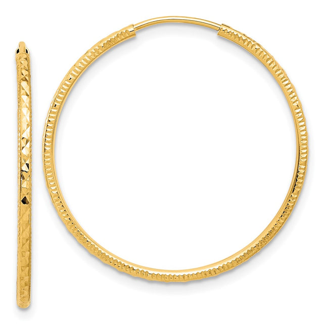 14k Yellow Gold Earrings Style TF2177 - Classique Jewelry Inc.