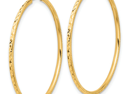 14k D/C Endless Hoop Earrings