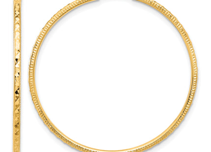 14k D/C Endless Hoop Earrings