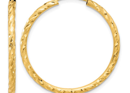 14K gold hoop earrings