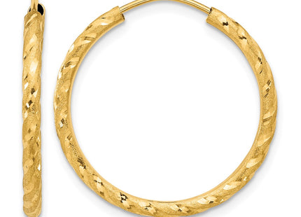 14K gold hoop earrings