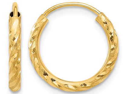 14K gold hoop earrings