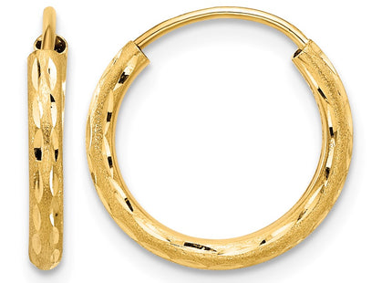 14K gold hoop earrings