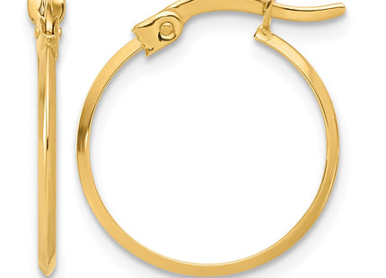 14K gold hoop earrings