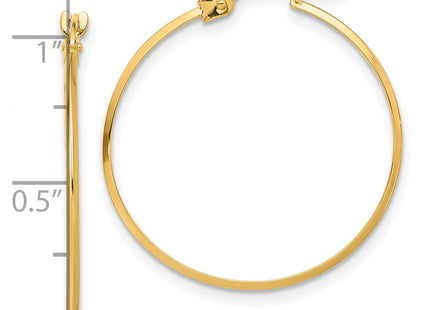 14k Yellow Gold Earrings Style TF2196 - Classique Jewelry Inc.