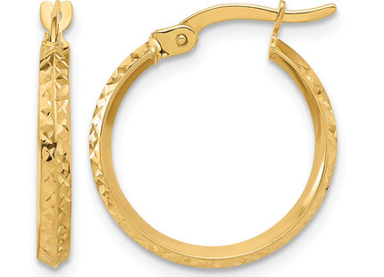 14K gold hoop earrings
