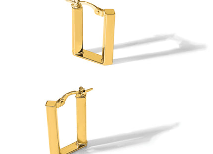 14K Polished U Shape Hoop Earrings