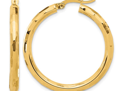 14K gold hoop earrings