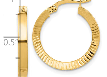 14k Yellow Gold Earrings Style TF2213 - Classique Jewelry Inc.