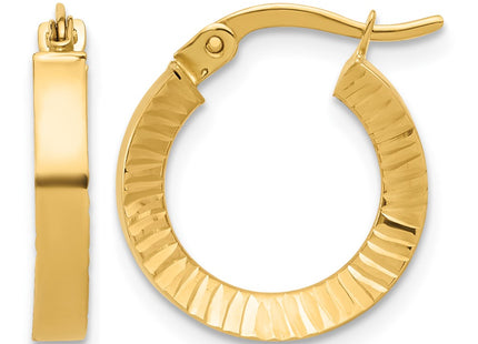 14K gold hoop earrings