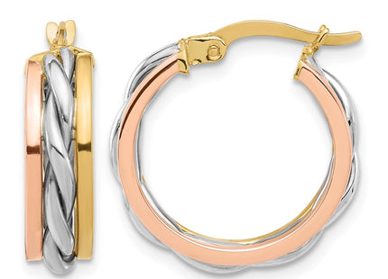 14K gold hoop earrings