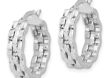 14k White Gold Earrings Style TF2229W - Classique Jewelry Inc.