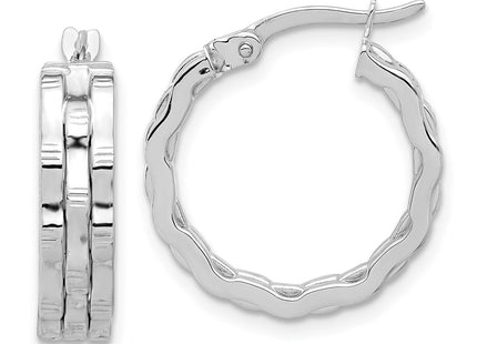 14k White Gold Earrings Style TF2229W - Classique Jewelry Inc.