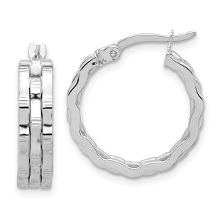 14k White Gold Earrings Style TF2229W - Classique Jewelry Inc.