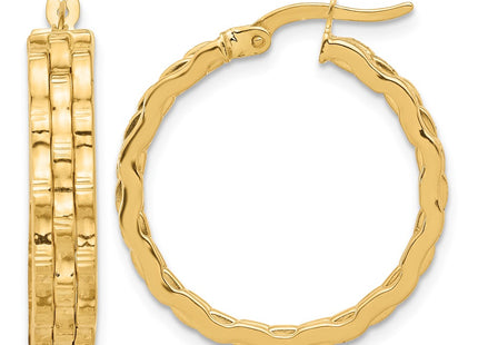 14K gold hoop earrings