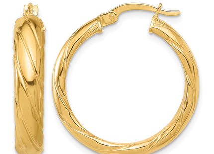 14K gold hoop earrings