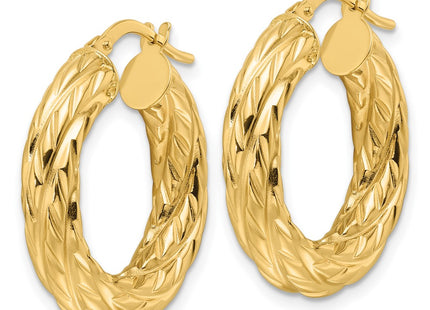 14k Yellow Gold Earrings Style TF2244 - Classique Jewelry Inc.