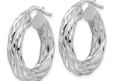 14k White Gold Earrings Style TF2244W - Classique Jewelry Inc.