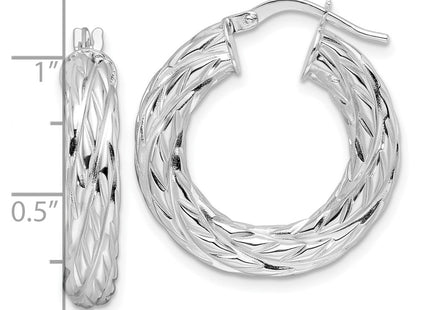 14k White Gold Earrings Style TF2244W - Classique Jewelry Inc.