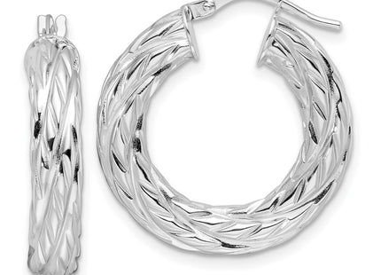 14k White Gold Earrings Style TF2244W - Classique Jewelry Inc.