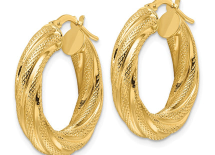 14k Yellow Gold Earrings Style TF2245 - Classique Jewelry Inc.