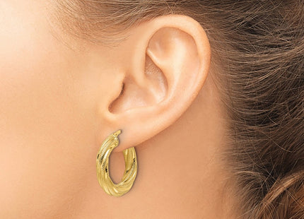 14k Yellow Gold Earrings Style TF2245 - Classique Jewelry Inc.