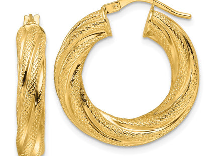 14k Yellow Gold Earrings Style TF2245 - Classique Jewelry Inc.