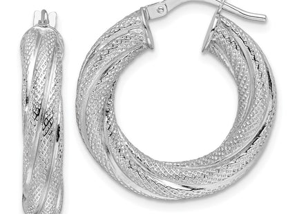 14k White Gold Earrings Style TF2245W - Classique Jewelry Inc.