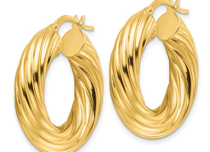 14k Yellow Gold Earrings Style TF2246 - Classique Jewelry Inc.