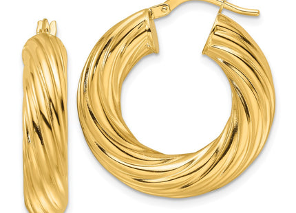14k Yellow Gold Earrings Style TF2246 - Classique Jewelry Inc.