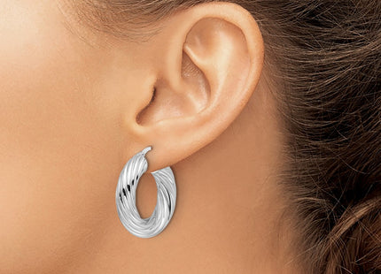 14k White Gold Earrings Style TF2246W - Classique Jewelry Inc.