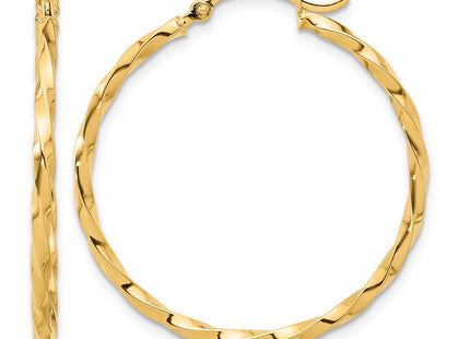 14K gold hoop earrings