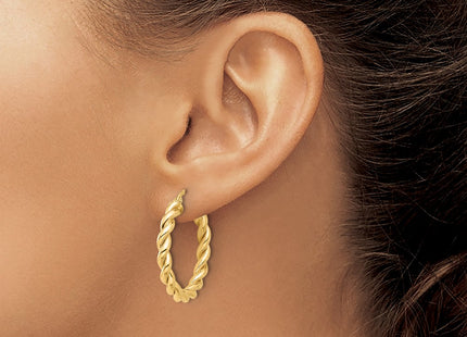 14k Yellow Gold Earrings Style TF2255 - Classique Jewelry Inc.