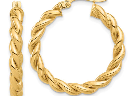 14k Yellow Gold Earrings Style TF2255 - Classique Jewelry Inc.
