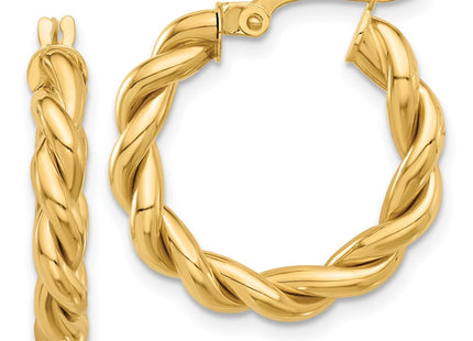 14k Yellow Gold Earrings Style TF2256 - Classique Jewelry Inc.