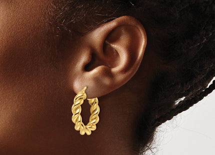 14k Yellow Gold Earrings Style TF2258 - Classique Jewelry Inc.