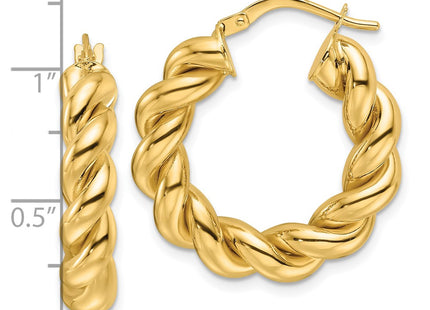 14k Yellow Gold Earrings Style TF2258 - Classique Jewelry Inc.