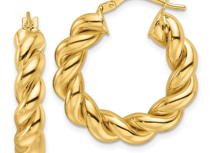14k Yellow Gold Earrings Style TF2258 - Classique Jewelry Inc.