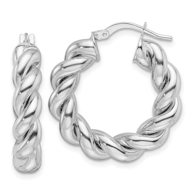 14k White Gold Earrings Style TF2258W - Classique Jewelry Inc.