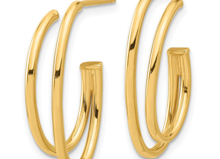 14k Yellow Gold Earrings Style TF2276 - Classique Jewelry Inc.