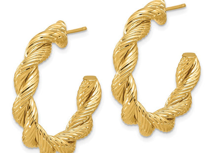 14k Yellow Gold Earrings Style TF2277 - Classique Jewelry Inc.
