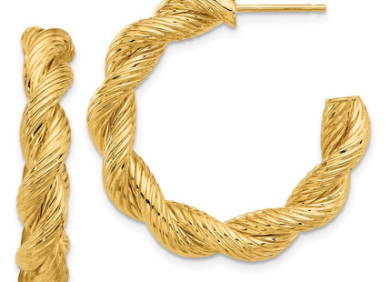 14k Yellow Gold Earrings Style TF2277 - Classique Jewelry Inc.